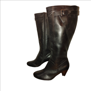 ECCO Hope Leather Boots Size 37 NWOT
